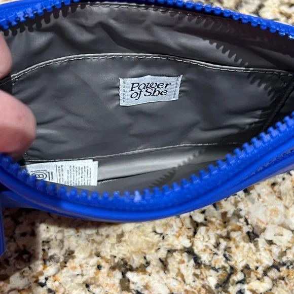 Athleta Varsity Blue Clutch Wristlet - Picture 3 of 6